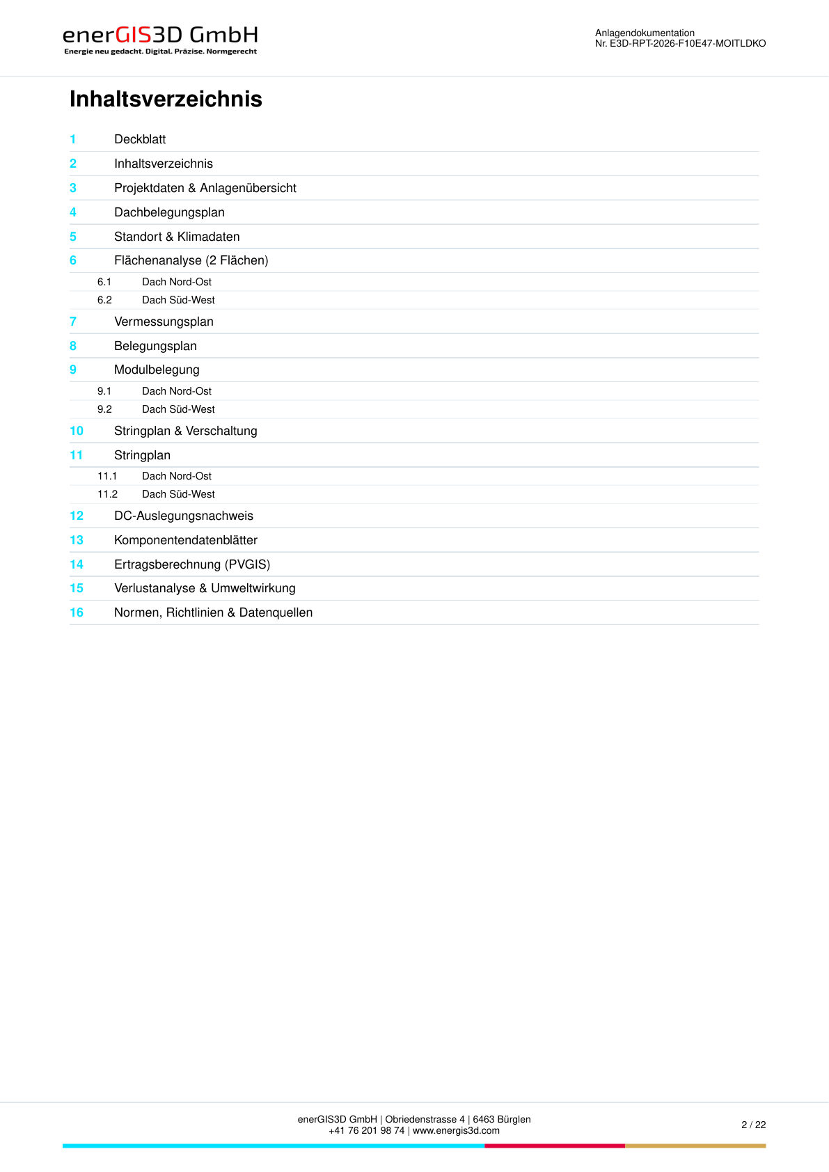 PDF-Seite 2: 16 Abschnitte · 22 Seiten